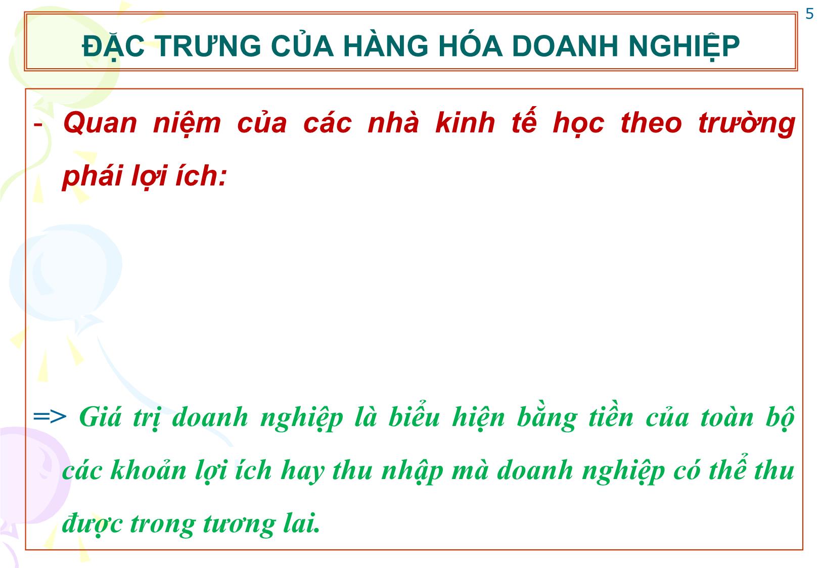 Bài giảng Tài chính doanh nghiệp - Chương 19: Giá trị doanh nghiệp trang 5