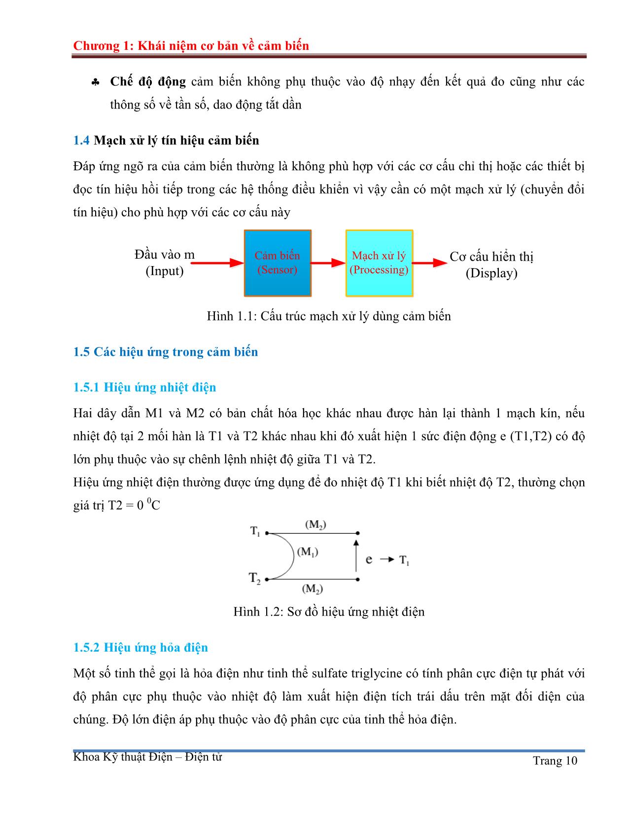 Giáo trình Đo lường cảm biến (Phần 1) trang 10