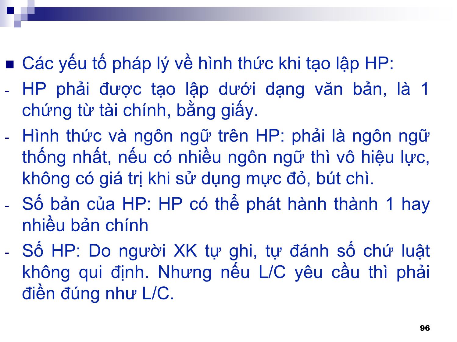 Bài giảng Thanh toán quốc tế - Chương 3: Các phương tiện thanh toán quốc tế trang 8