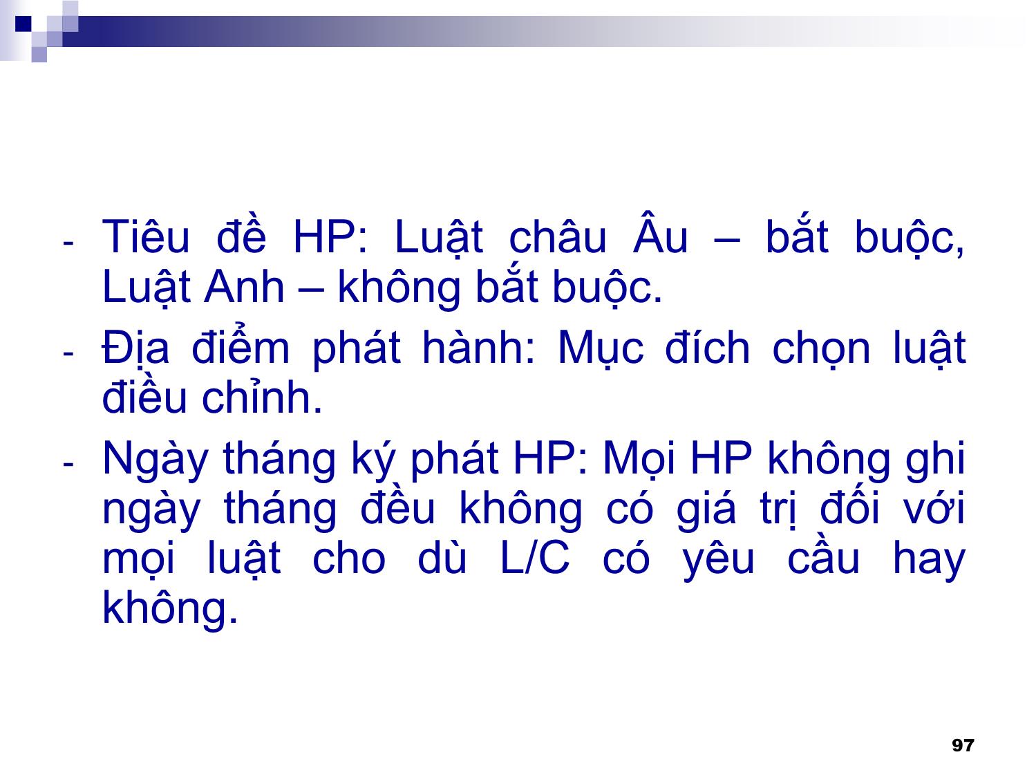 Bài giảng Thanh toán quốc tế - Chương 3: Các phương tiện thanh toán quốc tế trang 9