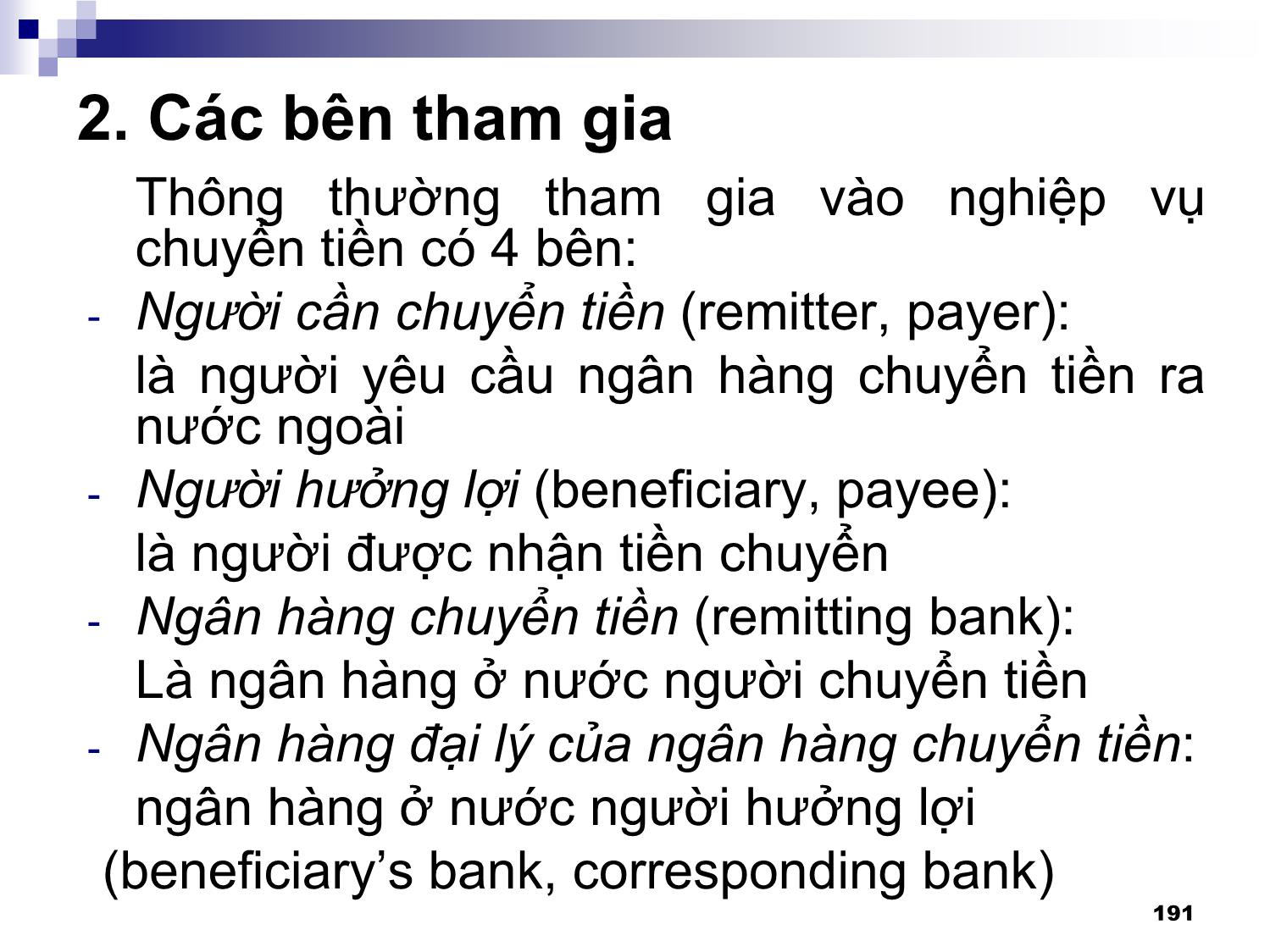 Bài giảng Thanh toán quốc tế - Chương 4: Các phương thức thanh toán quốc tế trang 4