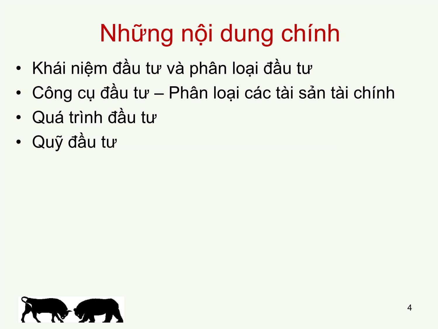 Bài giảng Đầu tư tài chính - Chương 1: Môi trường đầu tư - Trần Thị Thái Hà trang 4