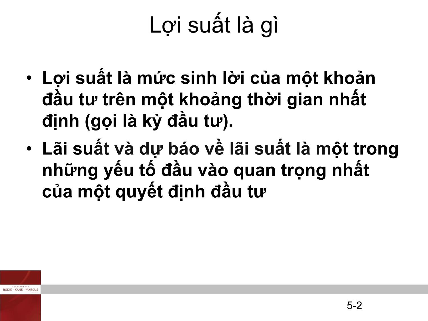 Bài giảng Đầu tư tài chính - Chương 2: Rủi ro và lợi suất - Trần Thị Thái Hà trang 2