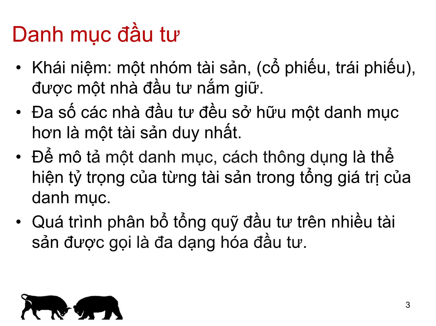 Bài giảng Đầu tư tài chính - Chương 4: Đa dạng hóa hiệu quả - Trần Thị Thái Hà trang 3