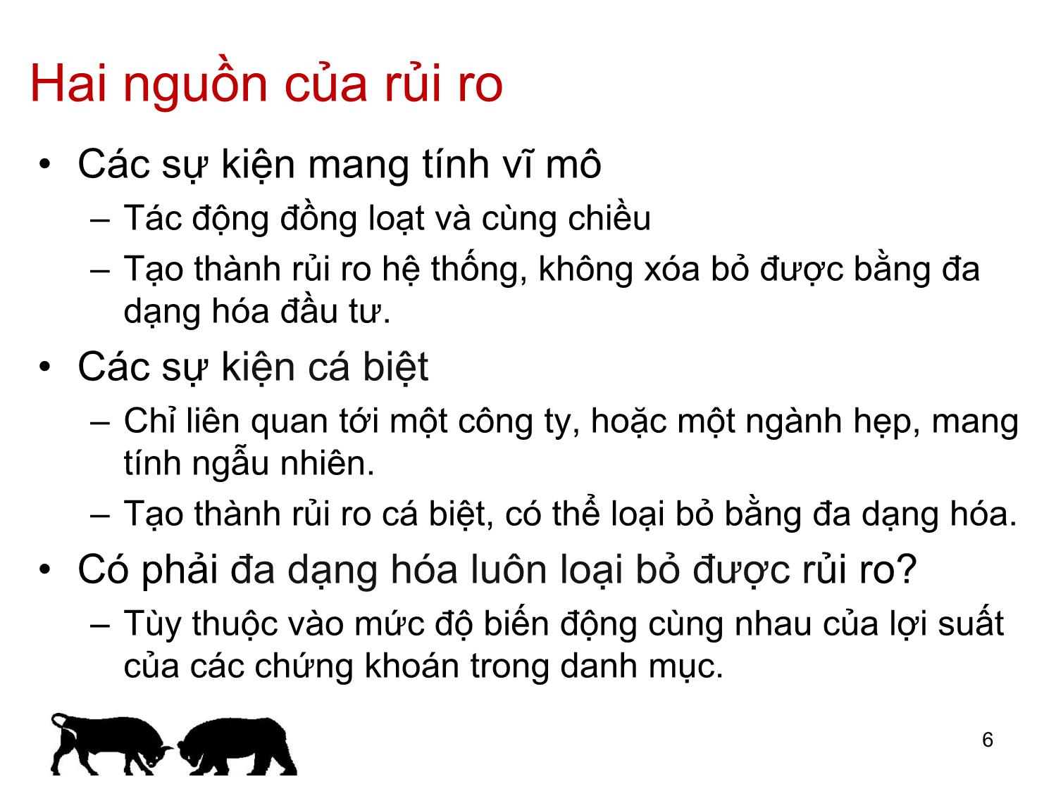 Bài giảng Đầu tư tài chính - Chương 4: Đa dạng hóa hiệu quả - Trần Thị Thái Hà trang 6