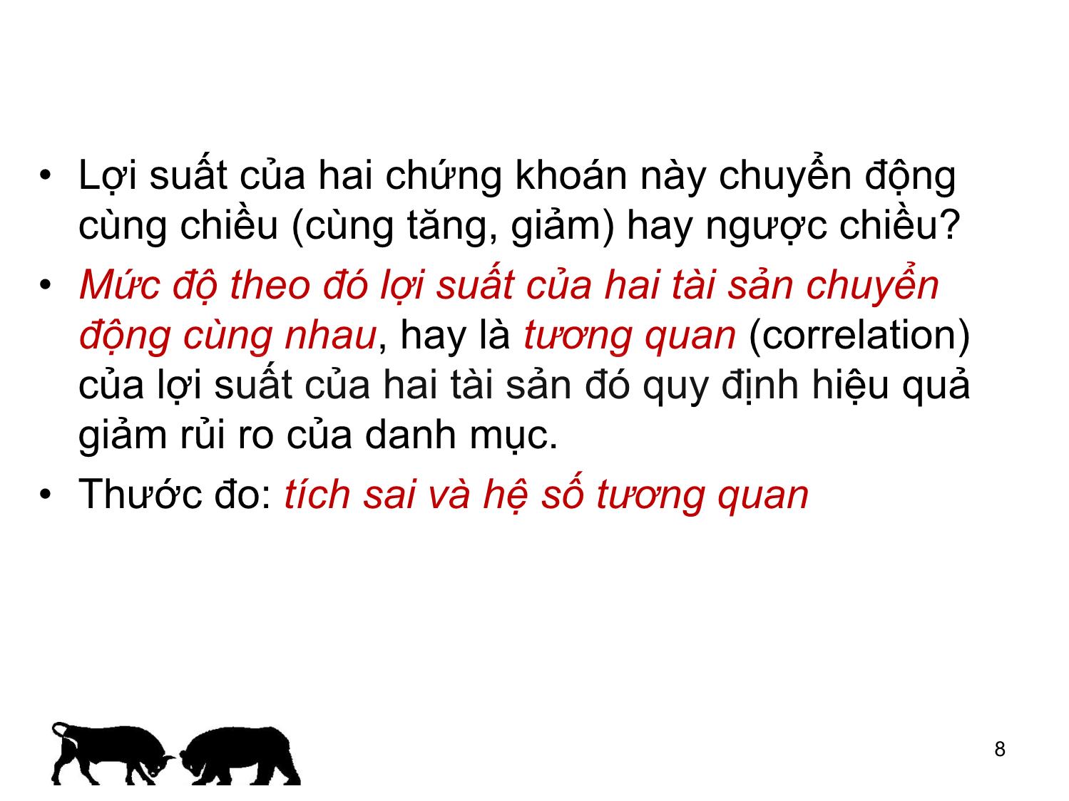 Bài giảng Đầu tư tài chính - Chương 4: Đa dạng hóa hiệu quả - Trần Thị Thái Hà trang 8