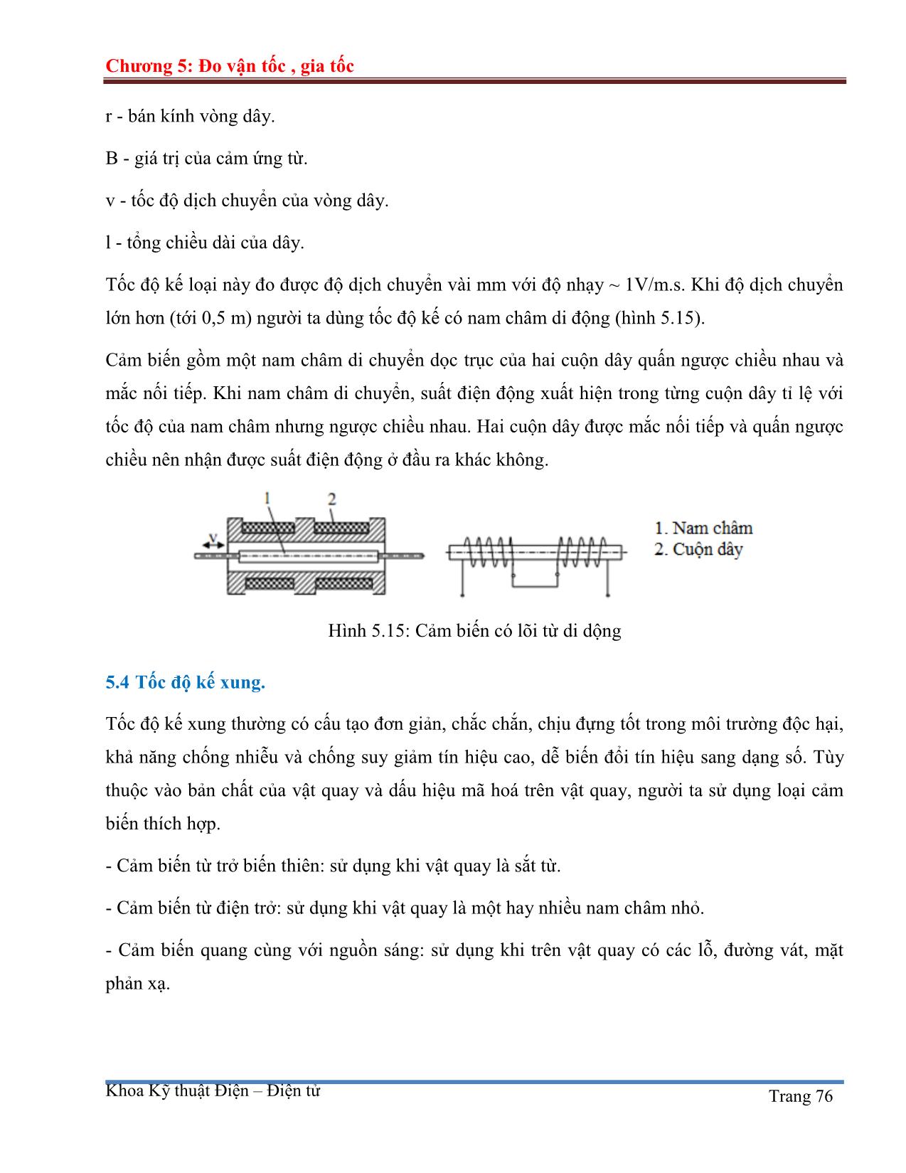 Giáo trình Đo lường cảm biến (Phần 2) trang 10