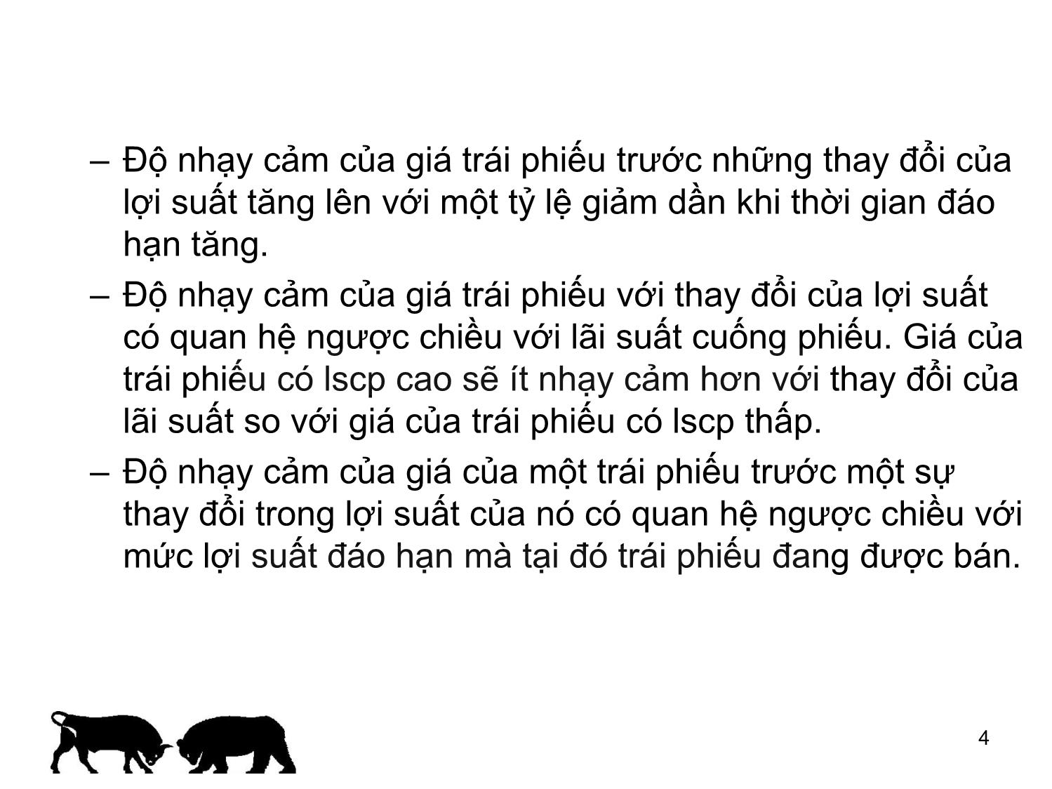 Bài giảng Đầu tư tài chính - Chương 7: Độ nhạy cảm của giá trái phiếu - Trần Thị Thái Hà trang 4