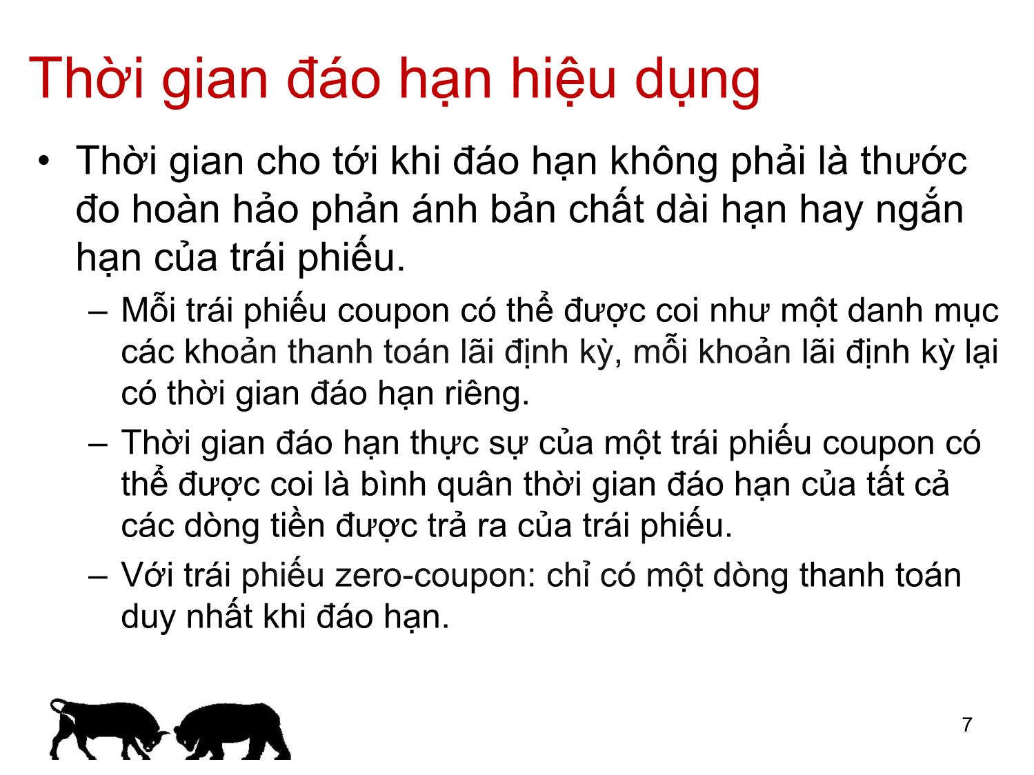 Bài giảng Đầu tư tài chính - Chương 7: Độ nhạy cảm của giá trái phiếu - Trần Thị Thái Hà trang 7