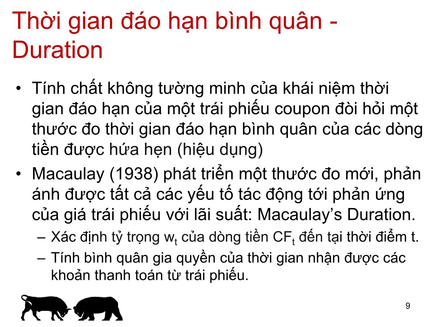 Bài giảng Đầu tư tài chính - Chương 7: Độ nhạy cảm của giá trái phiếu - Trần Thị Thái Hà trang 9