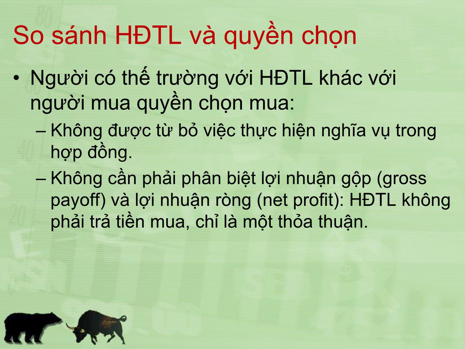 Bài giảng Đầu tư tài chính - Chương 13: Hợp đồng tương lai - Trần Thị Thái Hà trang 8