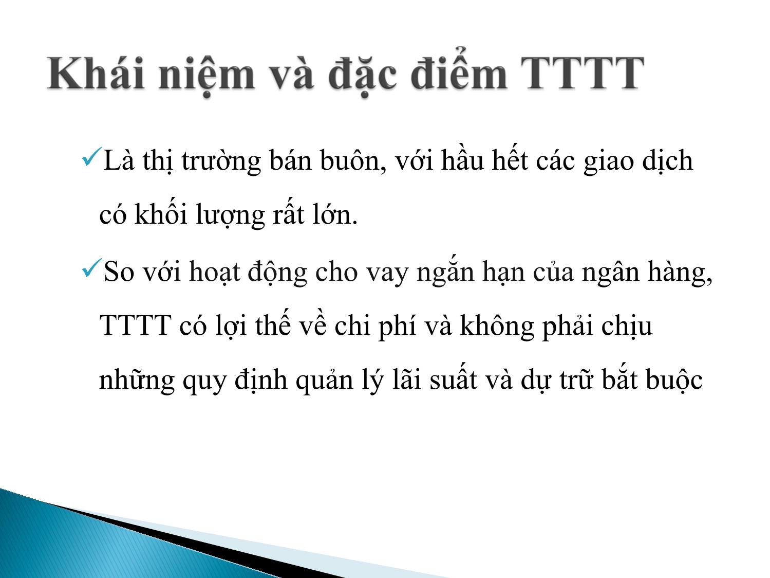 Bài giảng Định chế tài chính - Chương 5: Thị trường tiền tệ trang 3