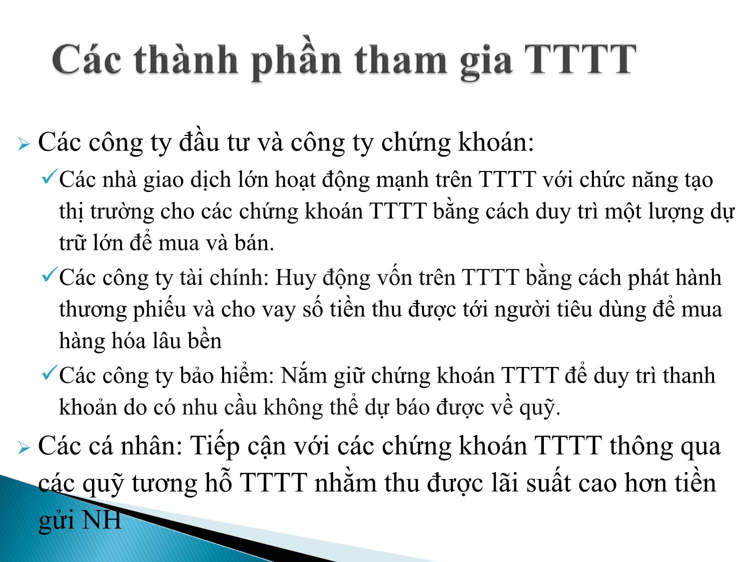 Bài giảng Định chế tài chính - Chương 5: Thị trường tiền tệ trang 7