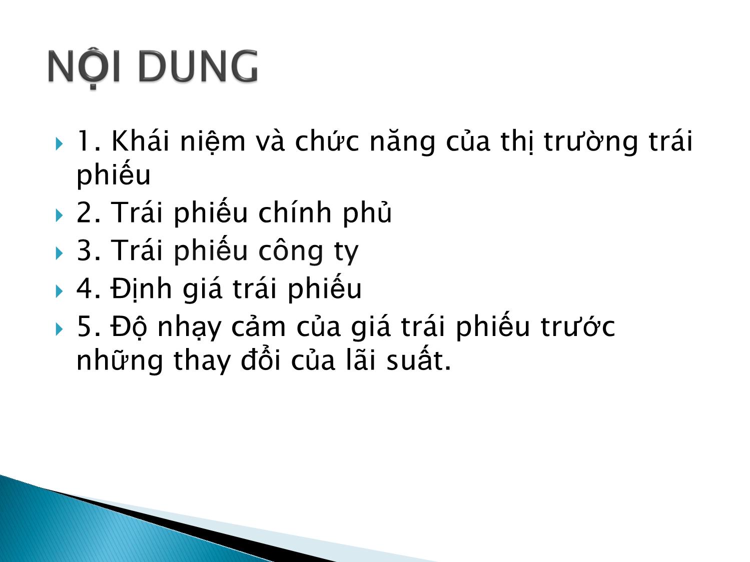 Bài giảng Định chế tài chính - Chương 6: Thị trường trái phiếu trang 2