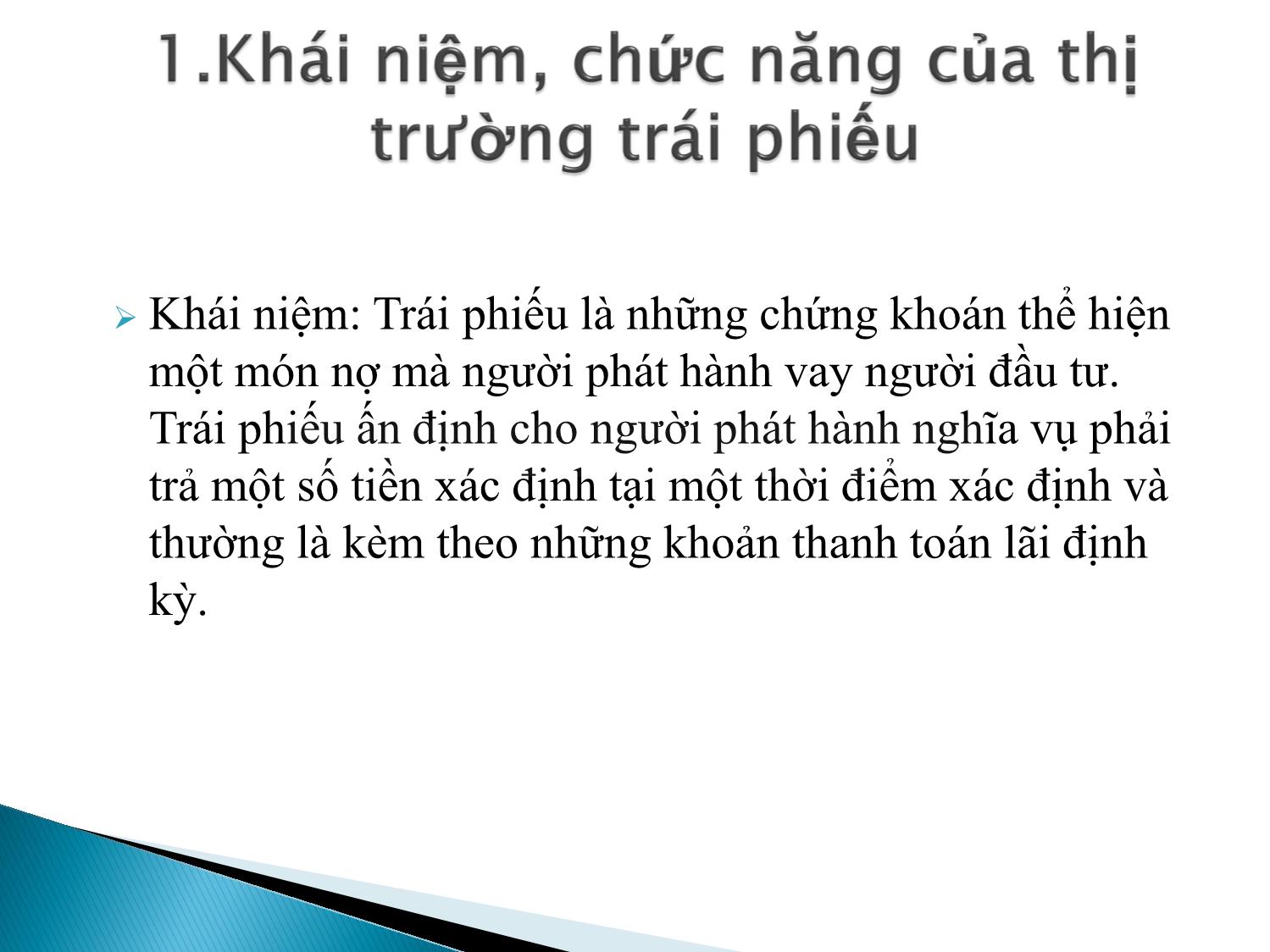 Bài giảng Định chế tài chính - Chương 6: Thị trường trái phiếu trang 3