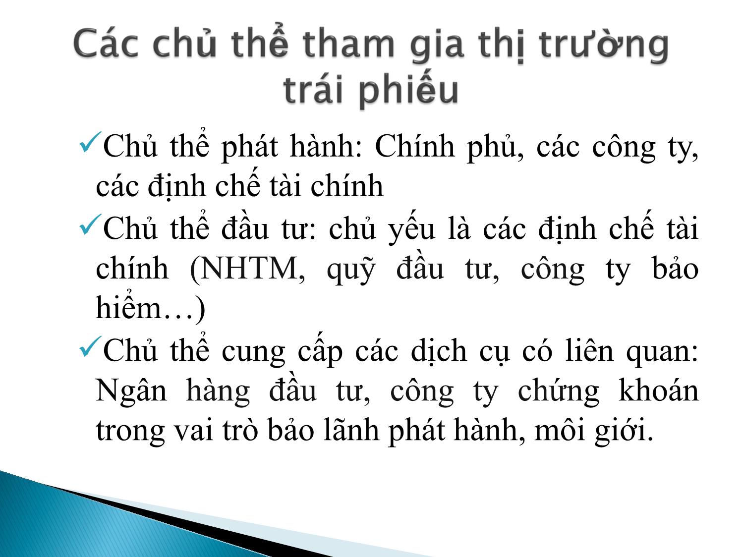 Bài giảng Định chế tài chính - Chương 6: Thị trường trái phiếu trang 6