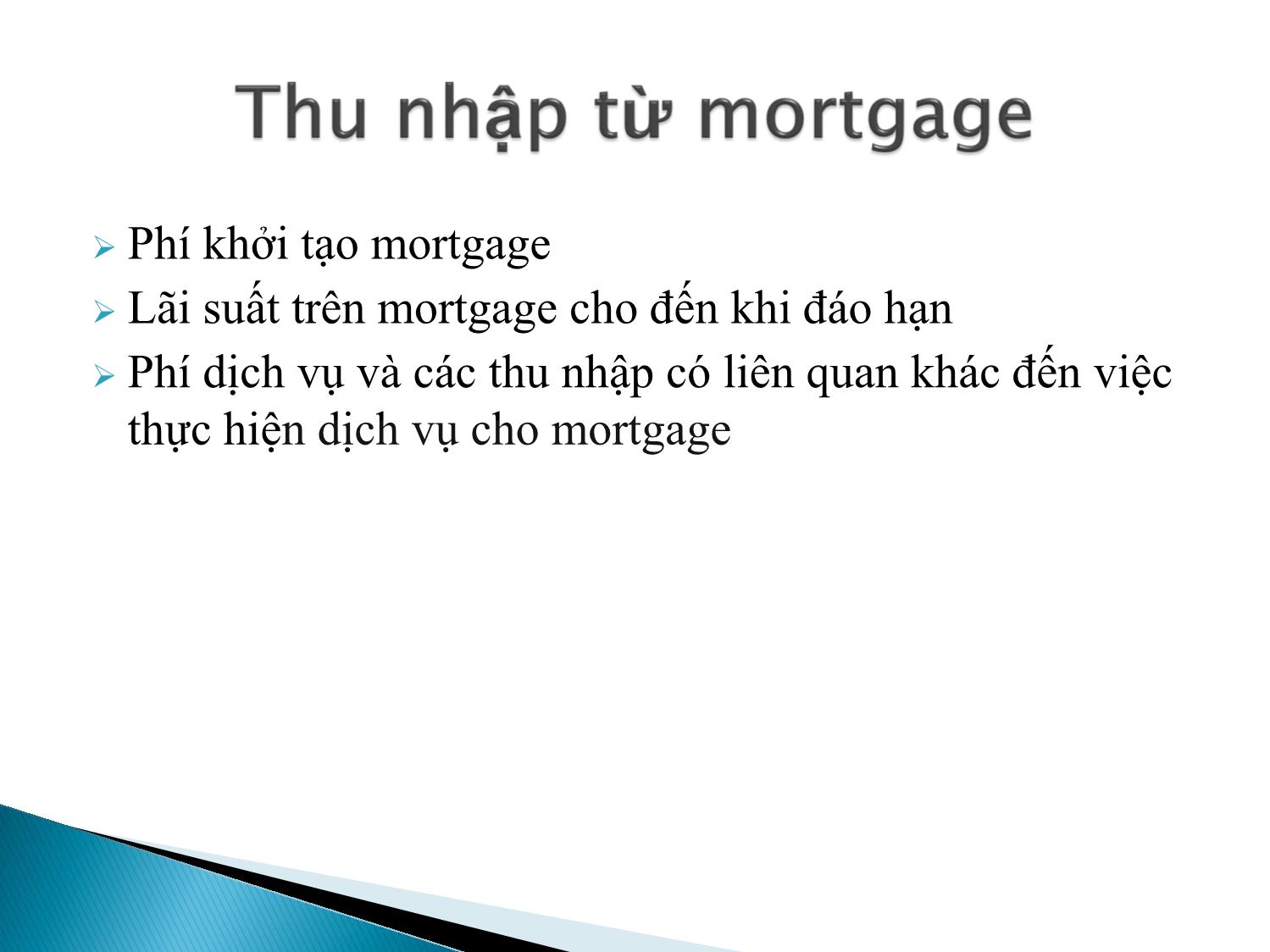 Bài giảng Định chế tài chính - Chương 7: Thị trường khoản vay thế chấp bất động sản trang 9