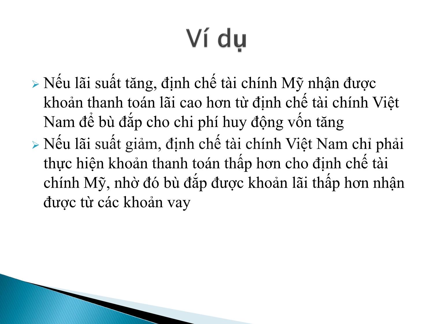 Bài giảng Định chế tài chính - Chương 11: Thị trường các công cụ phái sinh về lãi suất trang 8