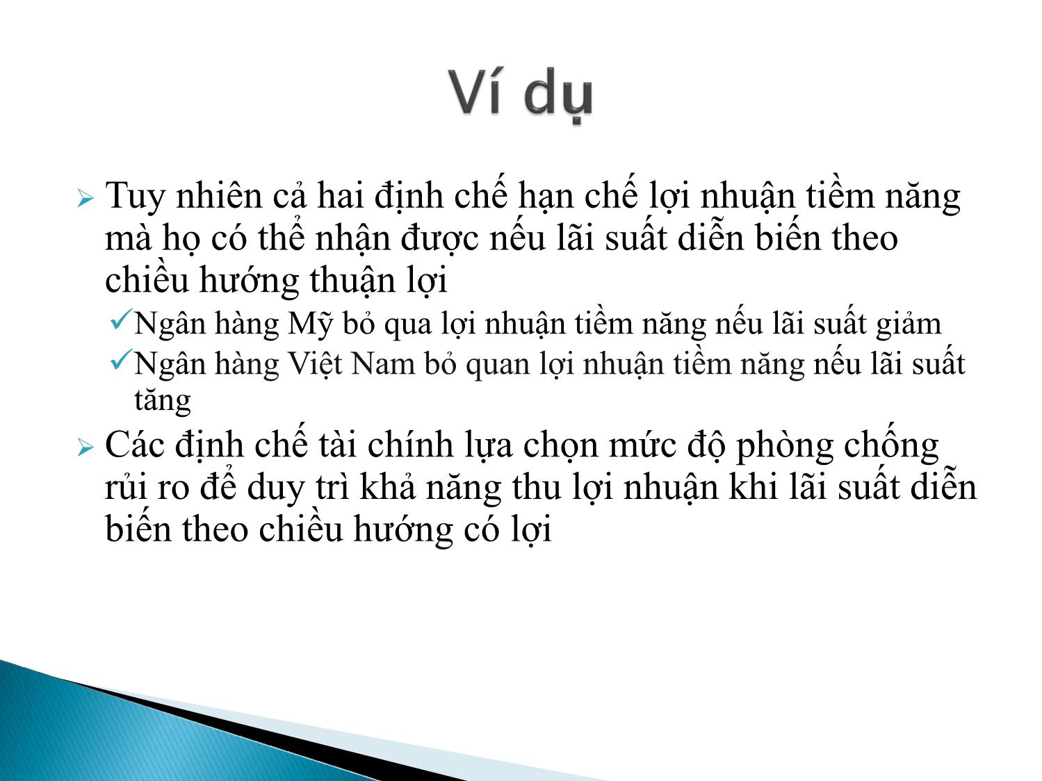 Bài giảng Định chế tài chính - Chương 11: Thị trường các công cụ phái sinh về lãi suất trang 9