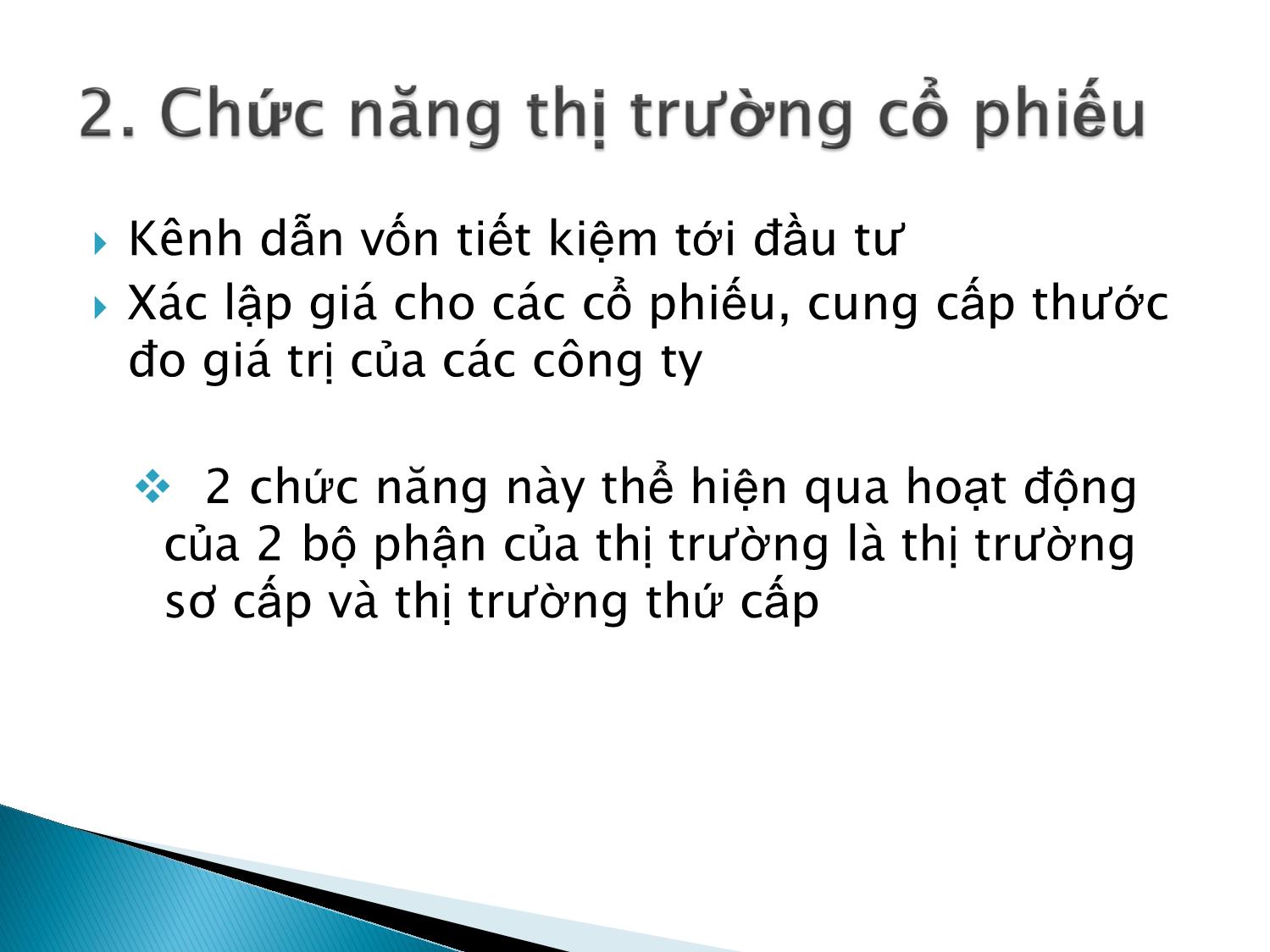 Bài giảng Định chế tài chính - Chương 8: Thị trường cổ phiếu trang 10