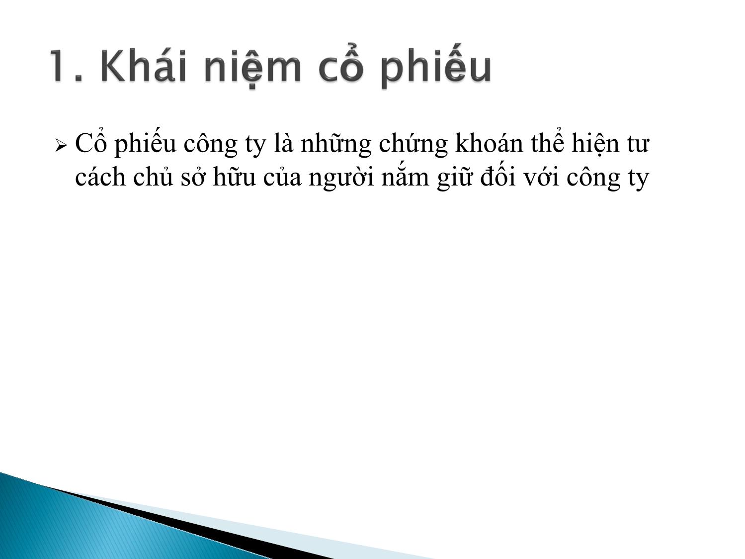 Bài giảng Định chế tài chính - Chương 8: Thị trường cổ phiếu trang 3