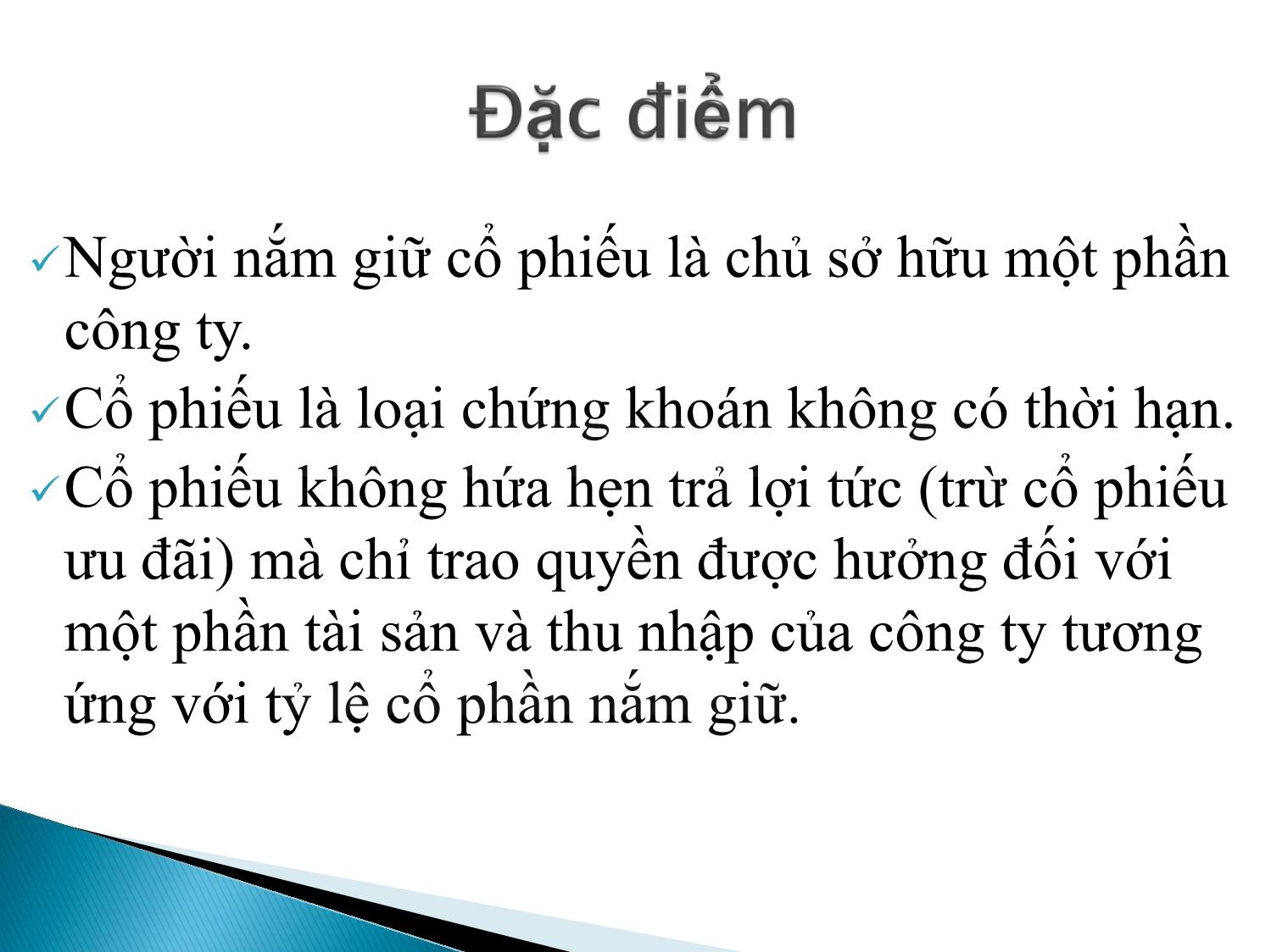 Bài giảng Định chế tài chính - Chương 8: Thị trường cổ phiếu trang 4