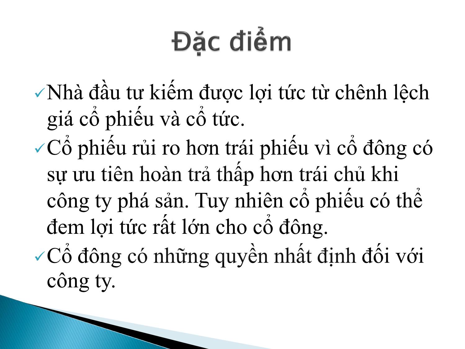 Bài giảng Định chế tài chính - Chương 8: Thị trường cổ phiếu trang 5