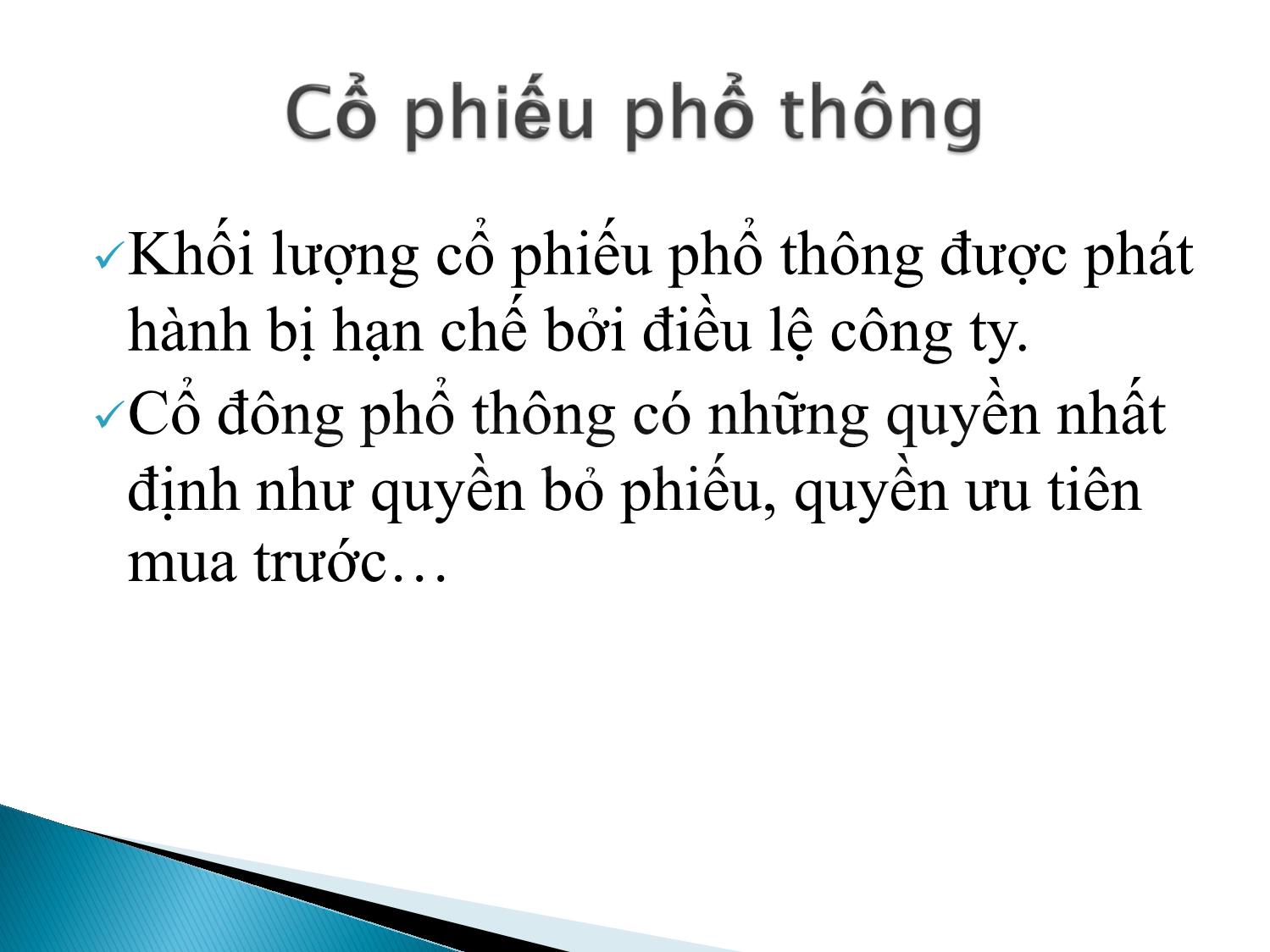 Bài giảng Định chế tài chính - Chương 8: Thị trường cổ phiếu trang 7