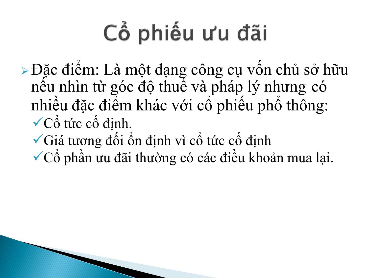 Bài giảng Định chế tài chính - Chương 8: Thị trường cổ phiếu trang 8