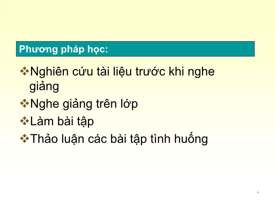 Bài giảng Quản trị tài chính - Chương 1: Tổng quan về quản trị tài chính doanh nghiệp - Nguyễn Thị Doan trang 4