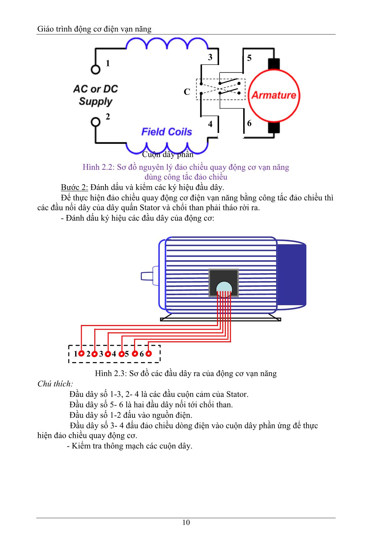 Giáo trình Động cơ điện vạn năng trang 10