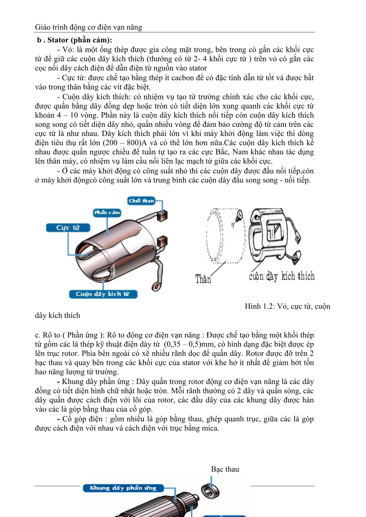 Giáo trình Động cơ điện vạn năng trang 4