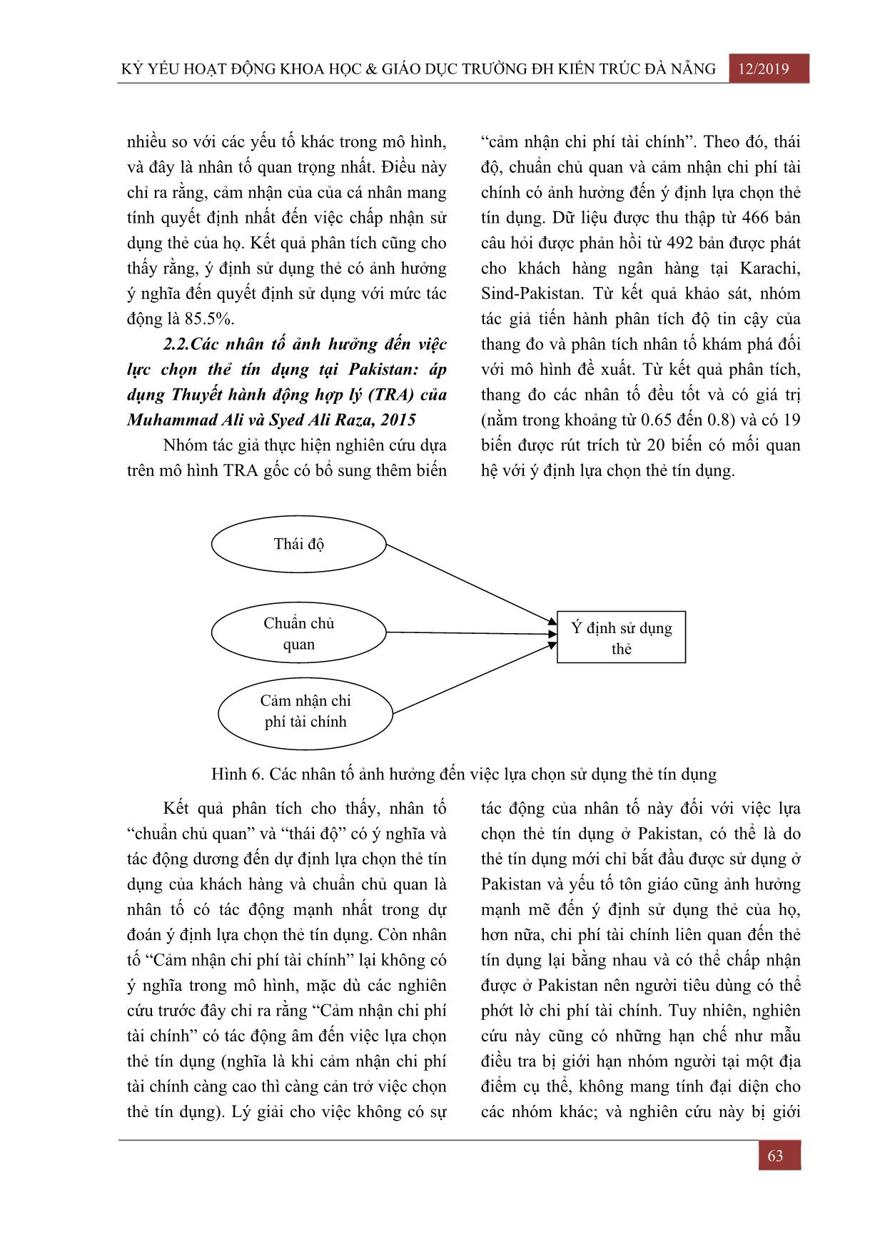 Các mô hình lý thuyết và các nghiên cứu thực nghiệm về các nhân tố ảnh hưởng đến việc chấp nhận sử dụng thẻ thanh toán trang 6