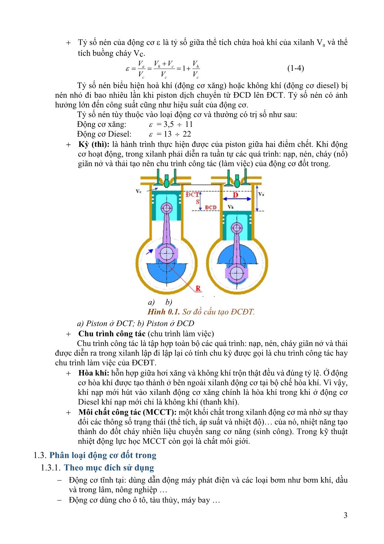 Giáo trình Động cơ đốt trong trang 4