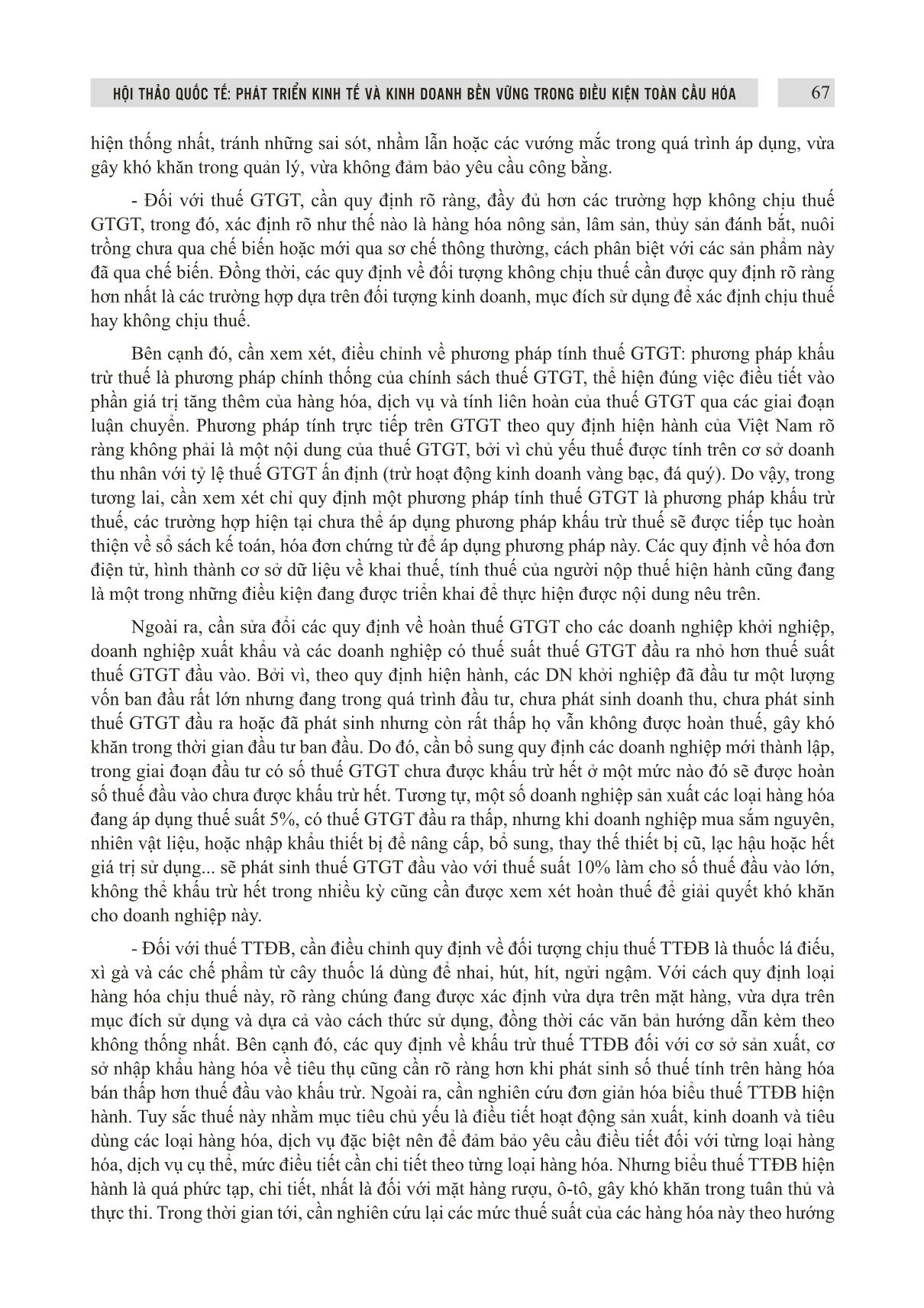 Điều chỉnh chính sách thuế tiêu dùng của Việt Nam trong bối cảnh toàn cầu hóa nền kinh tế trang 10