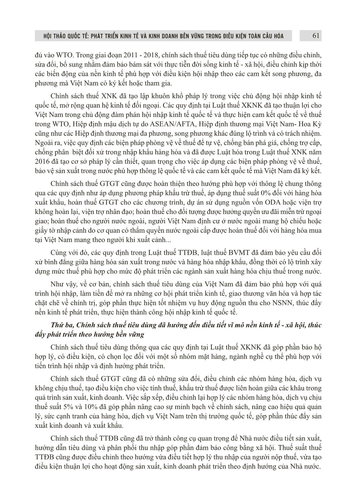 Điều chỉnh chính sách thuế tiêu dùng của Việt Nam trong bối cảnh toàn cầu hóa nền kinh tế trang 4