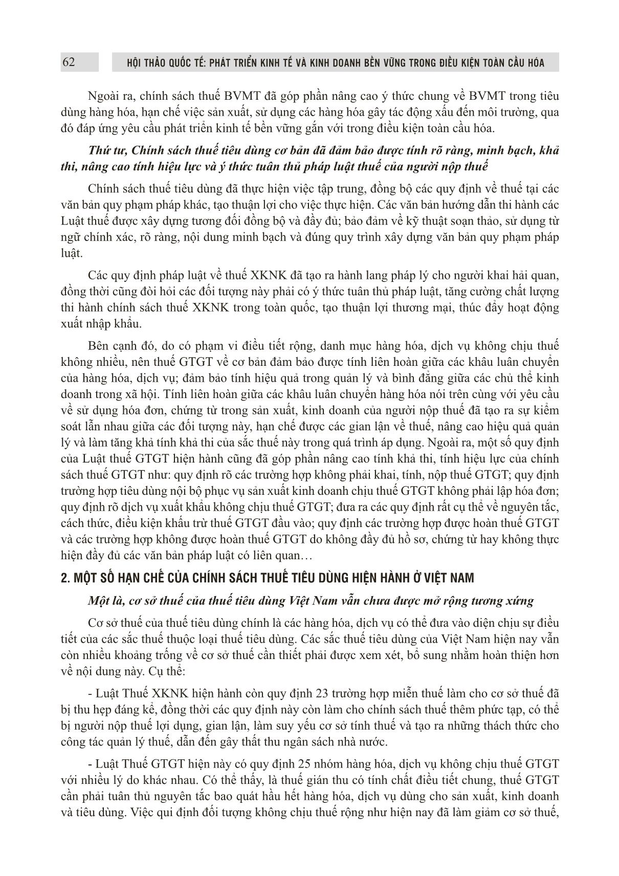 Điều chỉnh chính sách thuế tiêu dùng của Việt Nam trong bối cảnh toàn cầu hóa nền kinh tế trang 5