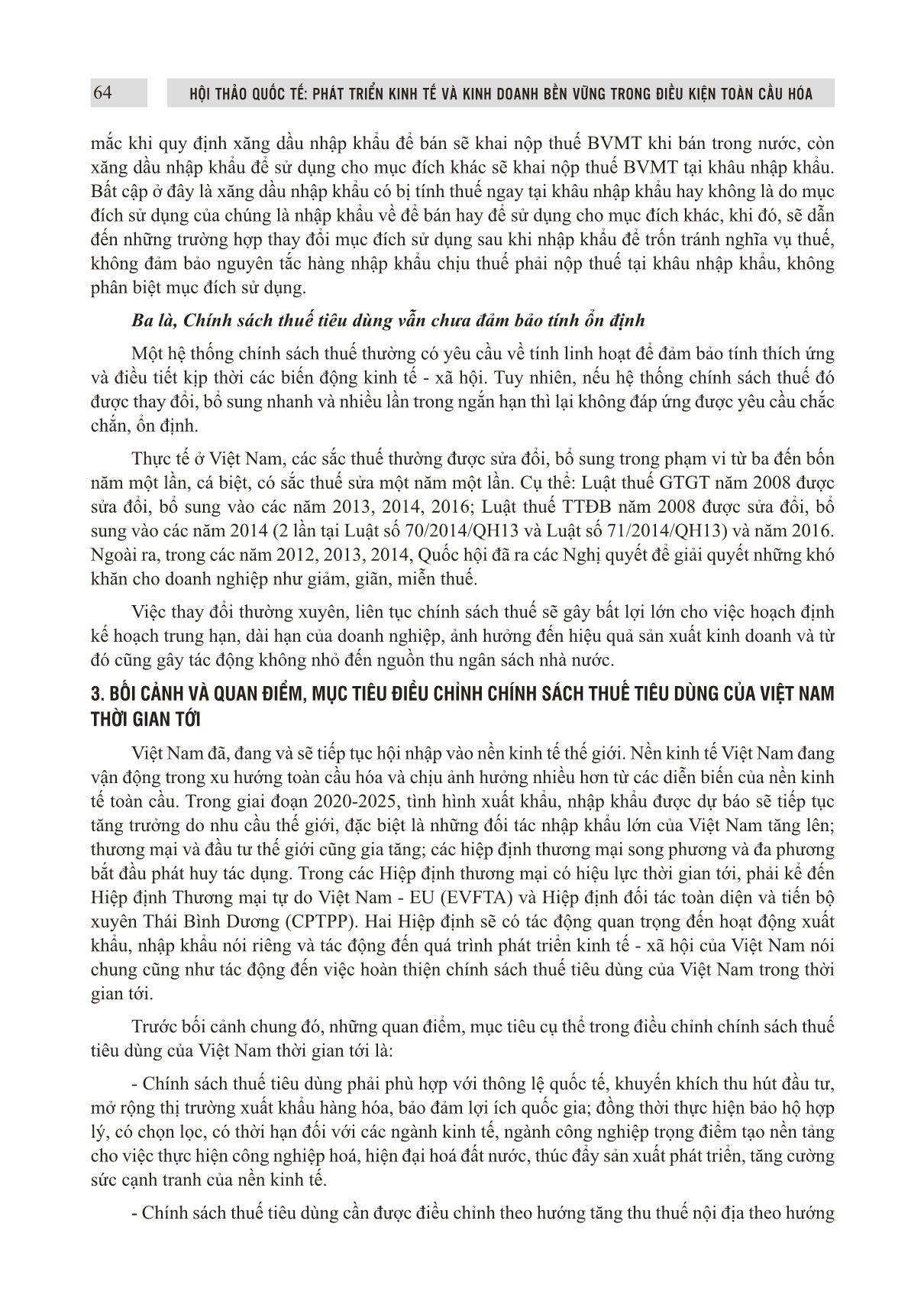 Điều chỉnh chính sách thuế tiêu dùng của Việt Nam trong bối cảnh toàn cầu hóa nền kinh tế trang 7