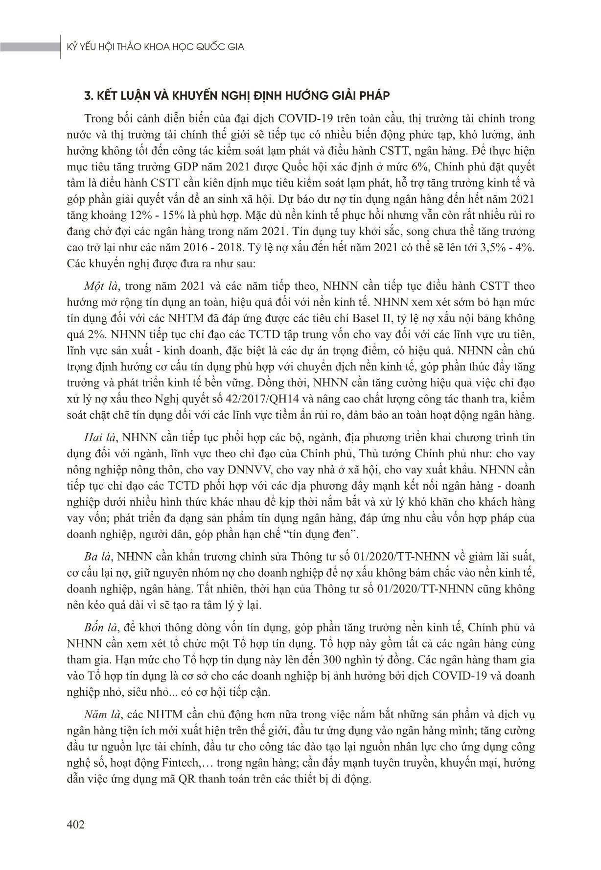 Hoạt động tín dụng và dịch vụ ngân hàng số trong điều kiện diễn biến của đại dịch Covid-19 năm 2020 và dự báo năm 2021 trang 6