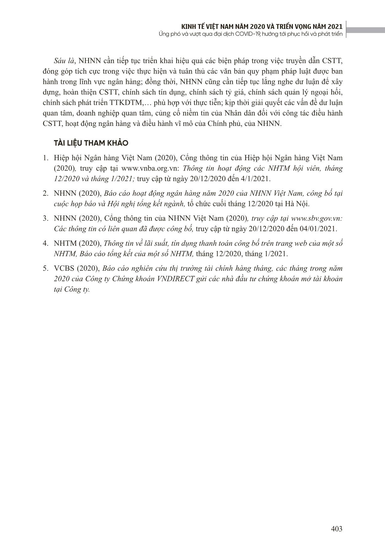 Hoạt động tín dụng và dịch vụ ngân hàng số trong điều kiện diễn biến của đại dịch Covid-19 năm 2020 và dự báo năm 2021 trang 7