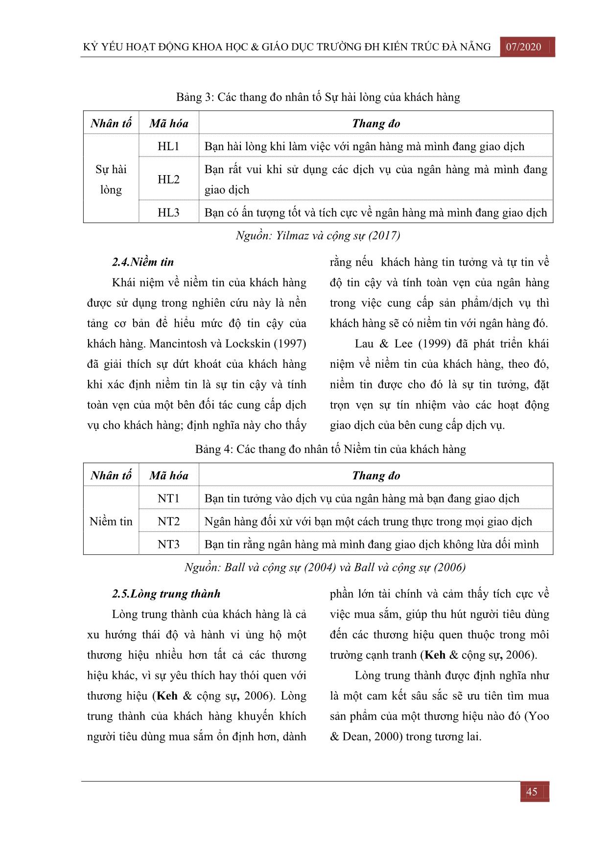 Mối quan hệ giữa chất lượng dịch vụ, sự hài lòng và lòng trung thành của khách hàng cá nhân trong ngành ngân hàng đối với việc xử lý khiếu nại của khách hàng trang 4