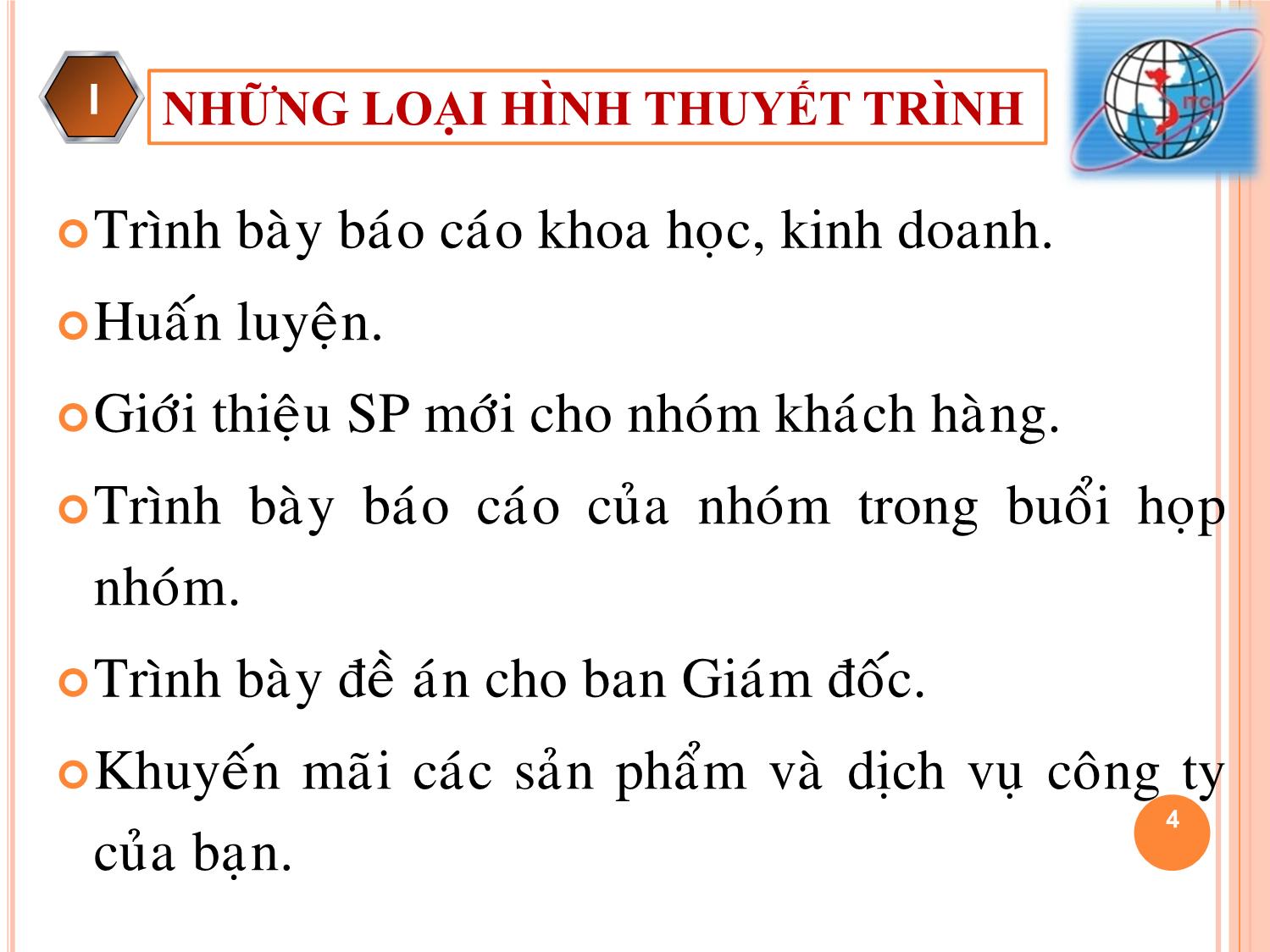 Bài giảng môn Kỹ năng thuyết trình (Bản đẹp) trang 4