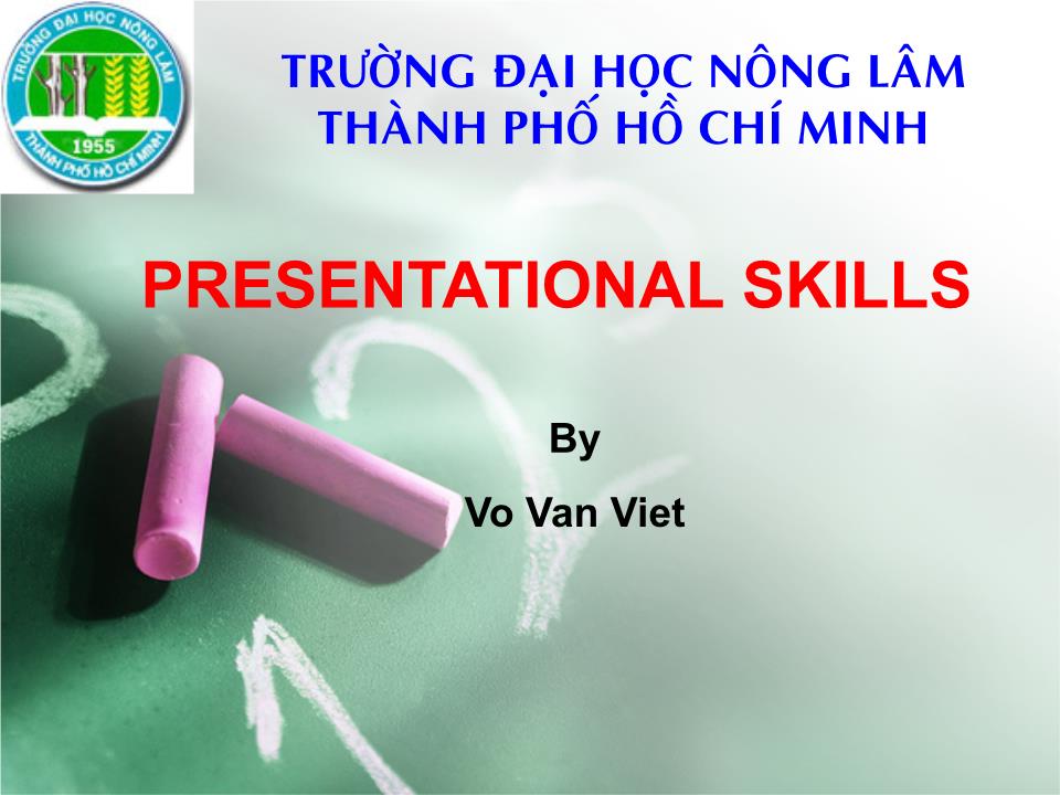 Bài giảng Presentational skills trang 1