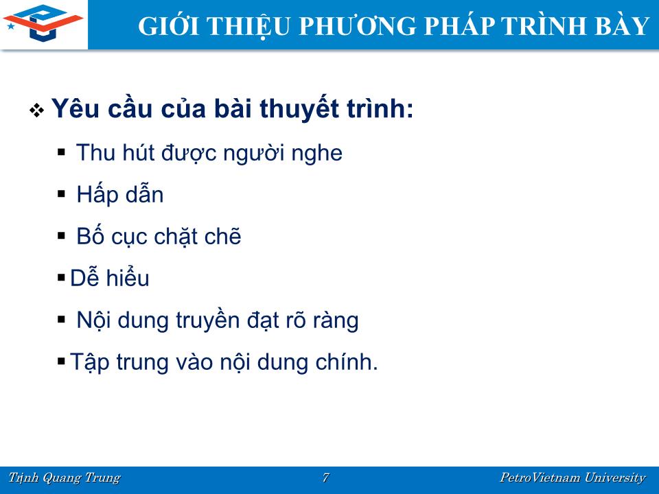 Bài giảng Kỹ năng mềm - Trịnh Quang Trung trang 7