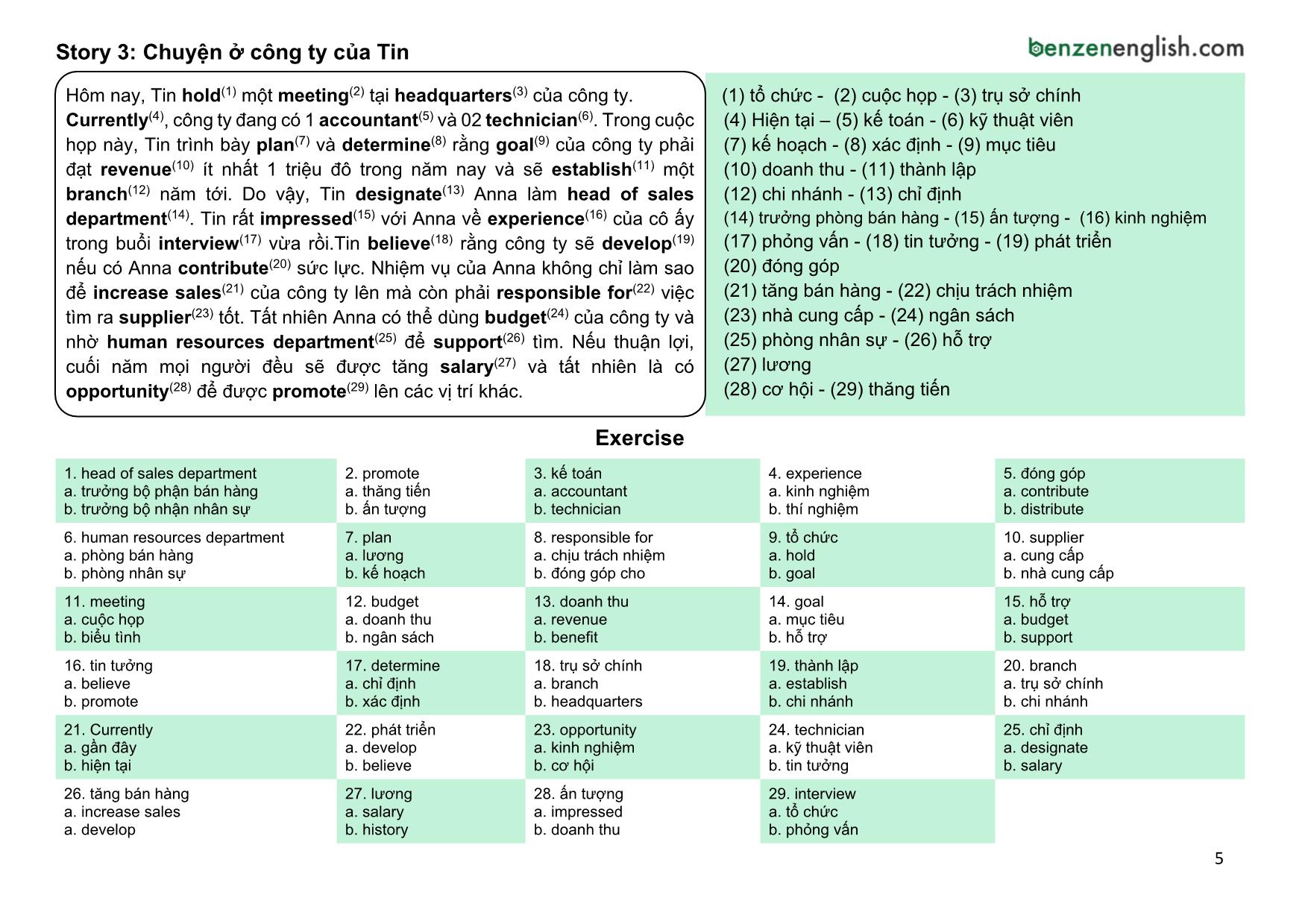 Tài liệu 20 câu chuyện từ vựng Toeic trang 7