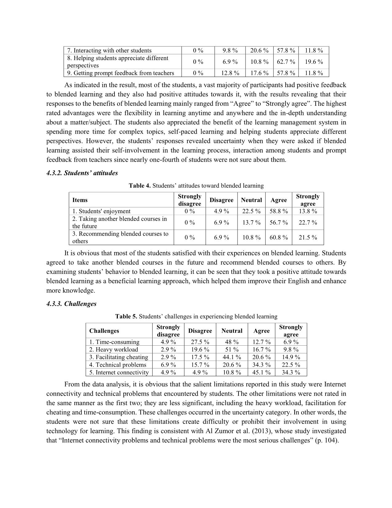 An investigation into efl students’ perception of blended learning at university of foreign languages, Hue university trang 6