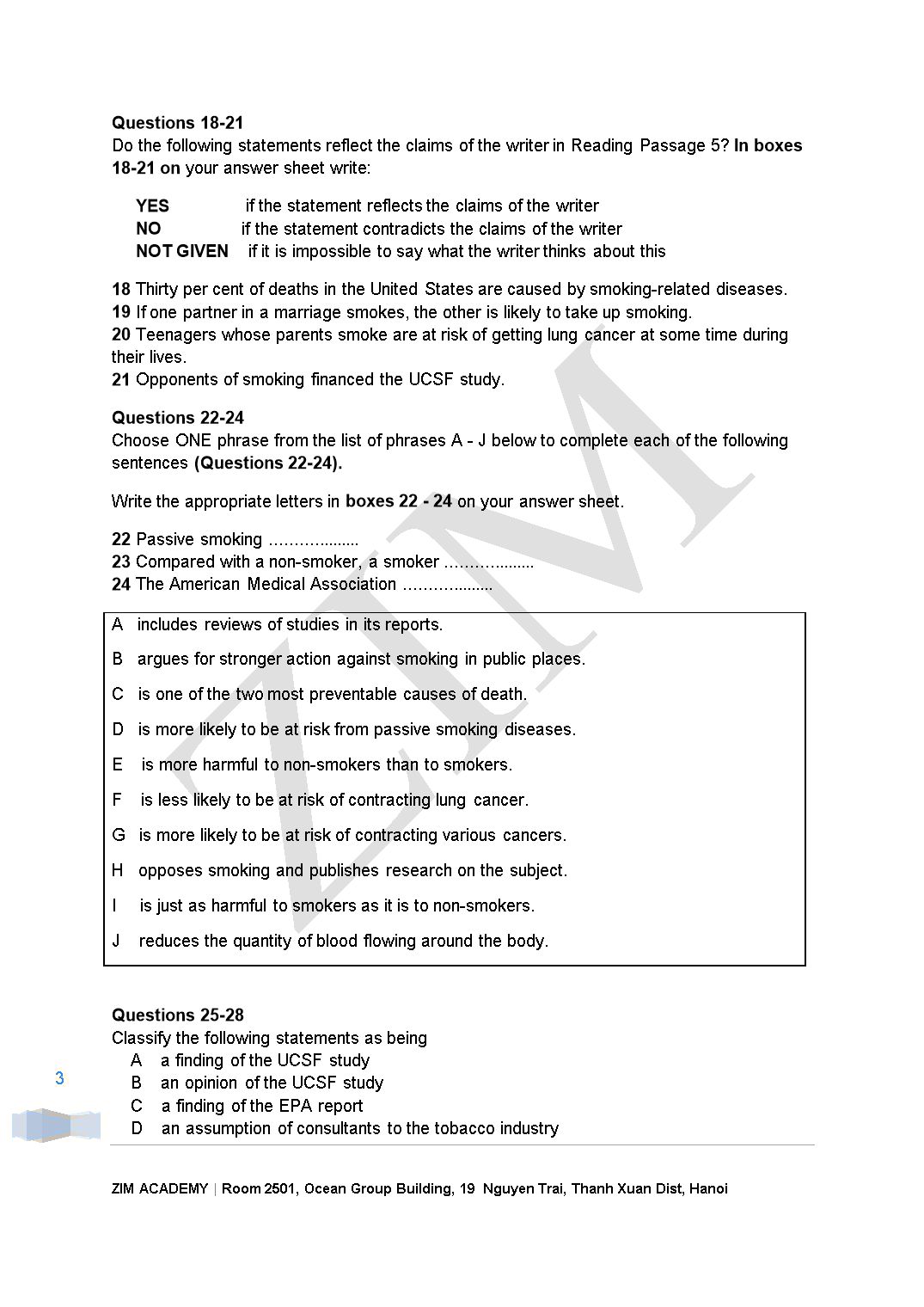 Ielts academic Reading 5 trang 3