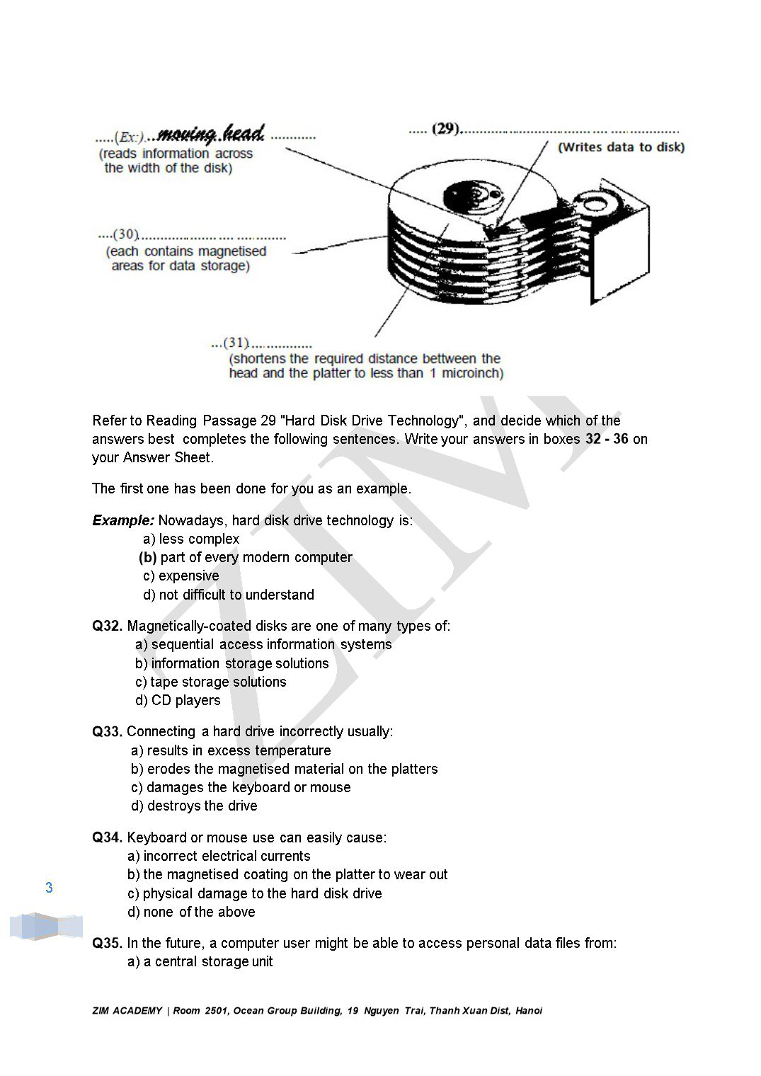 Ielts academic Reading 29 trang 3