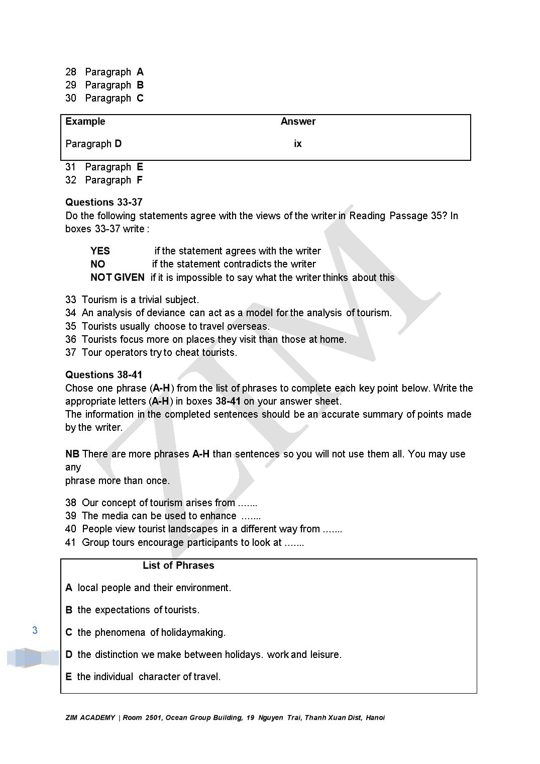 Ielts academic Reading 33 trang 3