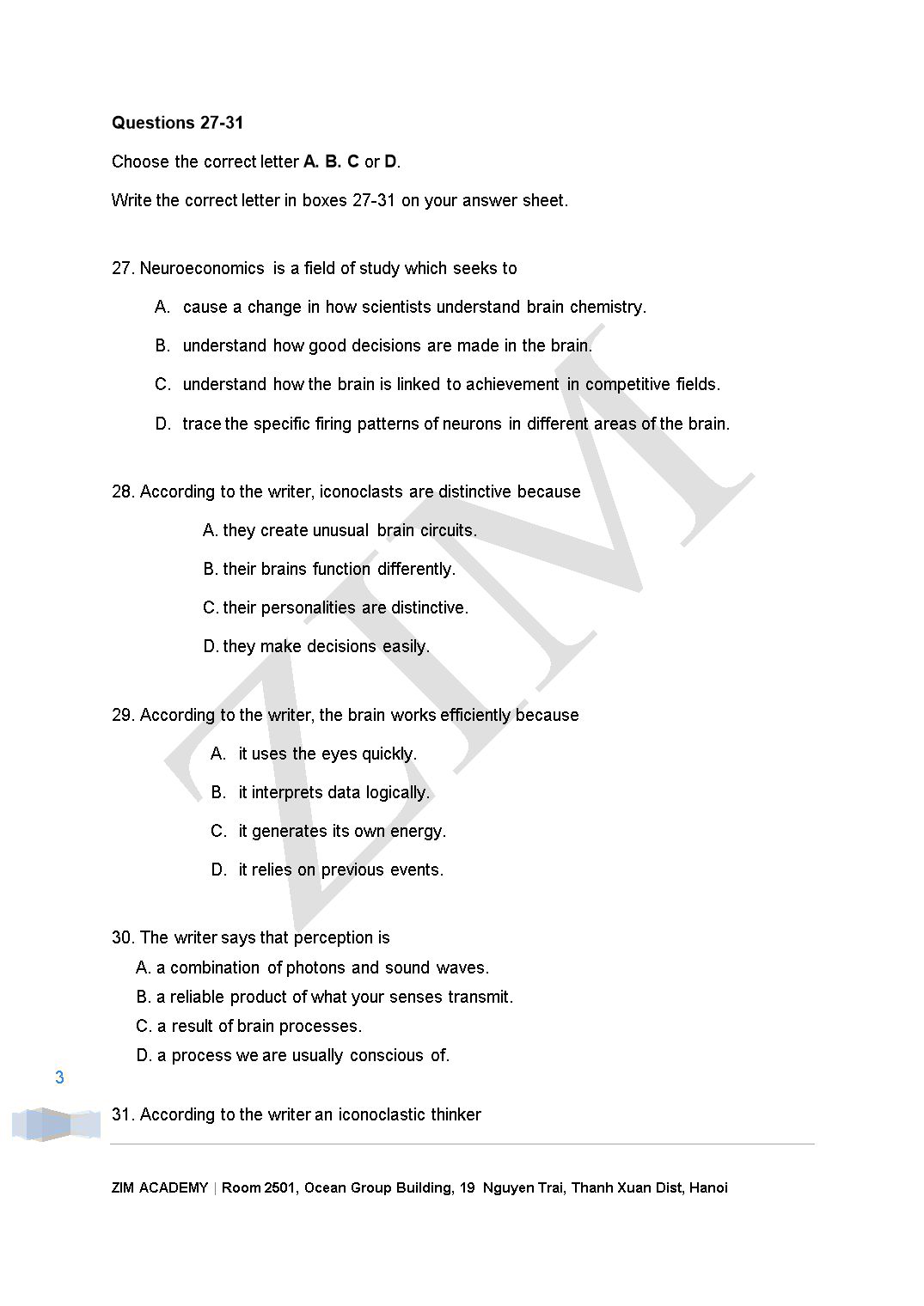 Ielts academic Reading 51 trang 3